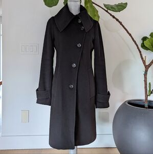 Club Monaco Black Wool Coat
